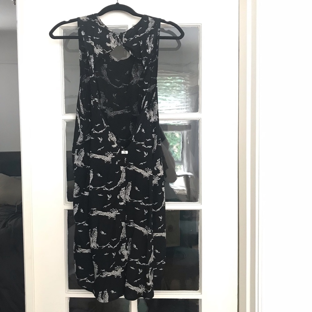 Obey black and white twist back dress - Picture 3 of 5